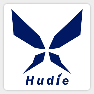 Hudie (blue) Sticker